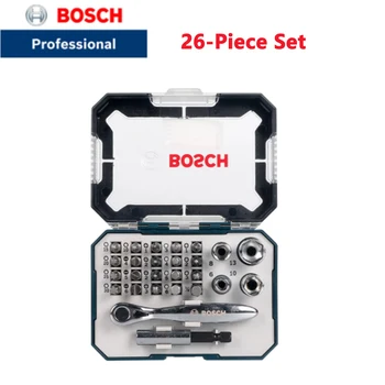 Bosch Grąžtas 26 dalių Atsuktuvų Rinkinys, Metalo grąžtai, Elektriniai Atsuktuvas Reketas, Veržliaraktis Atsuktuvas