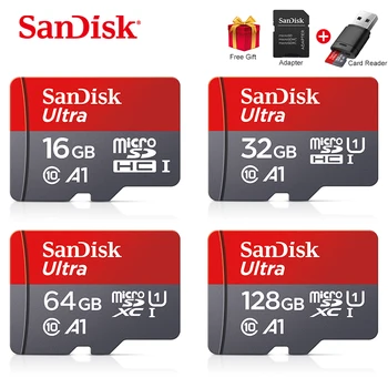 SanDisk Micro SD Kortelės, Atminties Kortelė Class10 TF kortelė 16gb 32gb 64gb 128gb Iki 120Mb/s Uitra C10 cartao de memoria už samrtphone