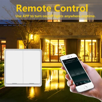 Tuya Zigbee Smart Switch Nėra Neutralus Laidas ES 220V Belaidžio Mygtuką, Šviesos Jungikliai Smart Home Paramos Zigbee2mqtt Alexa 