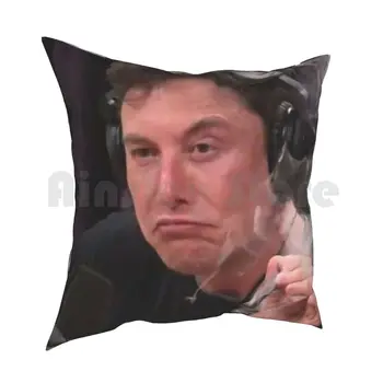 Elon Musk Bukas Meme Pagalvės Užvalkalą Spausdinti Namo Minkštas Mesti Pagalvę Elon Musk Spacex Meme Hallarious Juokinga Bukas Dūmų Joe