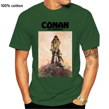 Conan The Barbarian V6 T-Shirt Natūralios Plakatas Visų Dydžių S...3Xl Vasara O-Kaklo Marškinėliai, Topai
