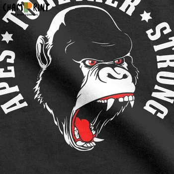 Juokingi Beždžionių Kartu Stipri Panet Iš Beždžionių T-Shirt Vyrams Crewneck Marškinėliai Gorila GME WSB Marškinėliai, 4XL 5XL 6XL Drabužiai
