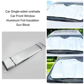Automobilių vienpusis skėtį nuo saulės, Automobilio Priekinio Lango Saulė Pavėsyje, Aliuminio Folija Izoliacija Saulės Blokuoti Lango Stiklas Dangtis