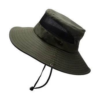 Nauja vasaros tinklelio, kvėpuojantis žvejys skrybėlę vyriški lauko alpinizmo skrybėlę ponios didelis kraštais saulės skrybėlę Benney skrybėlę