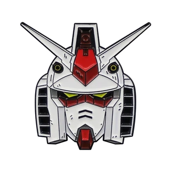 Klasikinis Anime Ir Animacinių Filmų Gundam Rx-78 Emalio Sagės Smeigtukai Ženklelis Atlapas Pin Sagės Apykaklės Džinsai Striukė Mados Juvelyrika Priedai