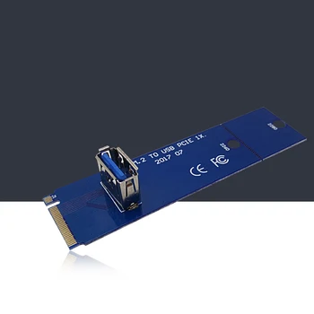 NGFF M. 2 PCI-E X16 Lizdą Perkelti Kortelę Kasybos Pcie Riser Card VGA Kabelis-prailgintojas GK99