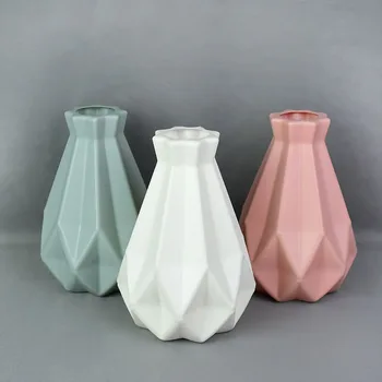 Šiaurės Europoje Stiliaus Gėlių Vaza Imitacija Keramikos Vazonas Apdaila Namo Kambarį Origami Plastikinės Vazos, Stalo Ornamentas