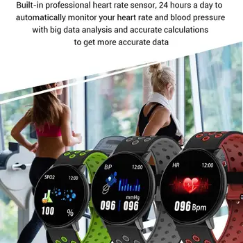 Smart Watch Kraujo Spaudimą, Širdies ritmą Pedometer Fitness Tracker Smart Apyrankė Vyrams, Moterims, Vandeniui Smart Žiūrėti 