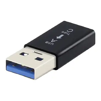 Lengvas Mini Nešiojamieji Patvarus Mini Tipas-C su USB 3.0 Adapteris Keitiklis Jungtis, Juodos Ir Baltos spalvos Telefonų Įkrovimo Jungtį
