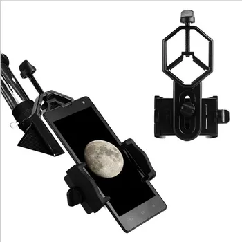 Teleskopo Okuliaro Universalus mobiliojo Telefono Adapteris Įrašą Mount Žiūronų Monokuliariniai Spotting scope Paramos Okuliaro Skersmuo: 25-48mm