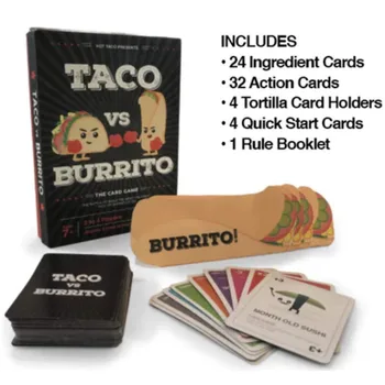 Taco vs Burrito - Kortų Žaidimas. NAUJAS Uždarytas.