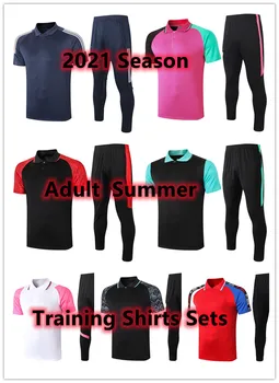 2021 naujas Vyrų Futbolo Sporto Vasaros Polo Marškinėliai Nustato Miesto Megztinis Mokymo Tracksuit suaugusiųjų Survetement Tracksuit bėgiojimas rinkiniai