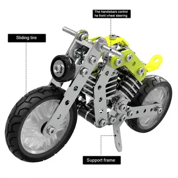 1 Rinkinys Vaikams Įspūdį Modelis Nerūdijančio Plieno 3d Motociklo formos 