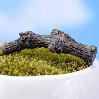 Dirbtinis mini Filialas, 5cm pasakų sodo miniatiūros nykštukai moss terariumai dervos amatų figūrėlės namų dekoro priedai