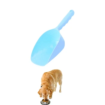 Spalvotų ėdalo šaukštas Kačių, Šunų Maisto Sustorėjimas Šėrimo Plastikinis Kibiras Pet Feeder Šėrimo Prekių Pet accessories Šuo Produktus