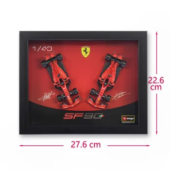 Bburago 1:43 F1 2019 Ferrari SF90 Su rėmu Pasirašytas leidimas Formula One Racing Lieti Modeliavimas Automobilio Modelį Rinkti dovanas žaislas