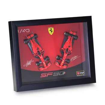 Bburago 1:43 F1 2019 Ferrari SF90 Su rėmu Pasirašytas leidimas Formula One Racing Lieti Modeliavimas Automobilio Modelį Rinkti dovanas žaislas