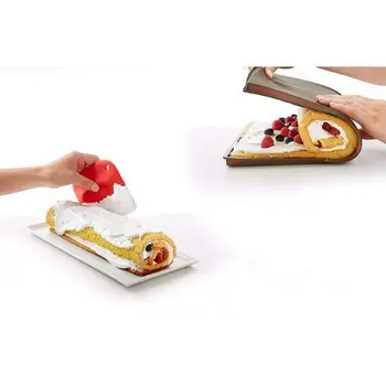 Tefloninė kepimo Pyragai, bandelės, įrankiai, Silikoninės kepimo skardos Virtuvės įrankiai Silikono formos Šveicarijos roll maisto ruošimo priemonės Bėgo spalva
