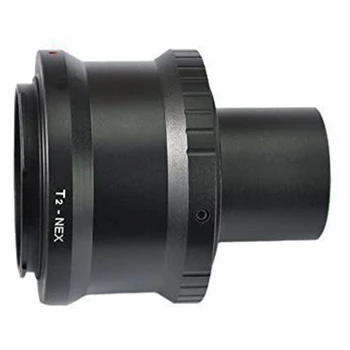 Aliuminio Lydinys Objektyvas Adapteris T2-NEX 1.25 Colio Teleskopas Mount Adapter Ring Sony NEX Montuoti vaizdo Kameros Objektyvas Turėtojas