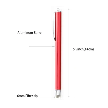Universaliųjų Metalo tablet Touch Pen pluošto patarimas Rašymo, Rašikliai Mokyklos Stylus Pen for Ipad