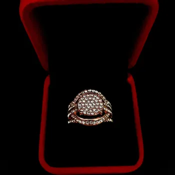 Žiedai Moterų Mados Europos ir Amerikos Stiliaus Micro-inkrustacijos Turas Deimantų Žiedai Prabangus Vestuvinis Žiedas Juvelyriniai dirbiniai Didmeninė