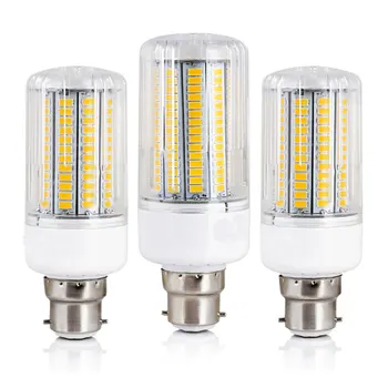 B22 Lemputės LED Kukurūzų 5730 SMD 12W 15W 20W 25W 30W AC 220V Ryškiai Baltas Kietas Šilta Lempa Namuose Pakeisti Lampada Ampulä-Bombillas