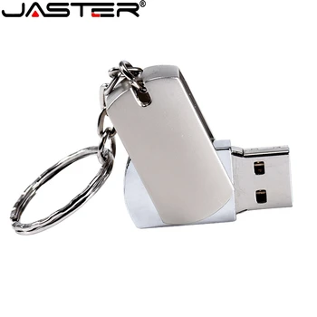 JASTER Metalo USB2.0 Nemokama U-formos adapteris 4GB 8GB 16GB 32GB 64GB Nešiotis jį su savimi, jį galima pasukti 180 laipsnių kampu(5vnt nemokama logo)