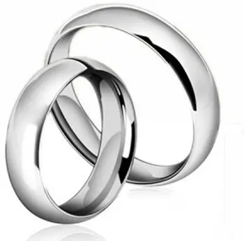 Apvali Geltona Balta/Rožės Žiedas Vyrų/Moterų Vestuvių Juostoje naujo stiliaus Paprastumas malonės išskirtinį mados žiedo Dydis 6-12