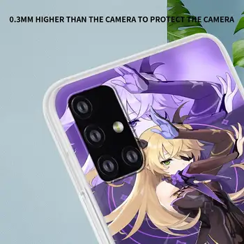 Genshin Poveikio Ventenergio Klee Mona Telefono Dėklas Samsung Galaxy A51 A71 A50 A21s A31 A10 A20e A41 A70 A30 A11 A40 A10s Matinis Dangtelis