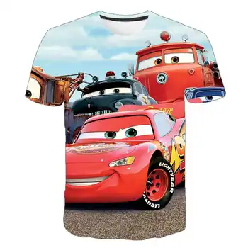 Nauja Mada & karščiausias vaikų vasaros 3D Animaciją Žaidimas Marškinėliai Berniukams Harajuku T-Shirt Juokinga Automobilio modelio Vaikas Viršūnes Kawaii Tee 4-14 Y