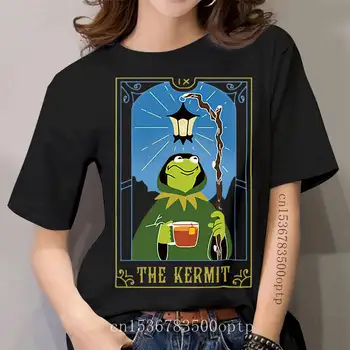 Su Kermit Taro Kortų Marškinėliai Ragana Būrimą Wiccan Slaptasis Juokinga Atsiskyrėlis Kortelės Juokinga Taro Kortų Humoro Kermit Meme Drive