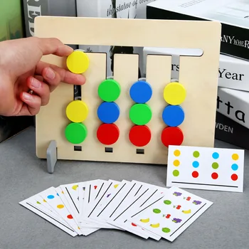 Montessori Mokymosi Žaislai, Skaidrių Įspūdį Color & Vaisių Atitikimo Smegenų Erzinti Loginis Žaidimas Švietimo Mediniai Žaislai Vaikams Vaikų Berniukas