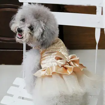 Prabanga Princesė Vestuvių Šuo Suknelės Maži Šunys China Marškinėliai Vasarą, Pavasarį Suknelė Šunų Drabužius Čihuahua kalytė Šuniukų Drabužiai