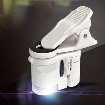 60X Mini Mikroskopą Telefono Kamera Nešiojamų Įrašą su LED Papuošalai Antikvarinių daiktų Identifikavimo didinamasis stiklas Didinamojo Stiklo Loupe