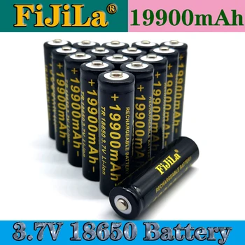 FiJiLa Originalus, Aukštos Kokybės 19900mAh 3.7 V 18650 Ličio jonų baterijos Įkrovimo Baterija Žibintuvėlį, Fakelą Nemokamas pristatymas