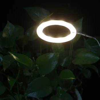 Angel Tris Žiedas Auga Šviesos DC5V USB Phytolamp Augalams Led Pilno Spektro Lempa Kambarinių Augalų Sodinukai Namų Gėlių Succulet