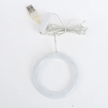 Angel Tris Žiedas Auga Šviesos DC5V USB Phytolamp Augalams Led Pilno Spektro Lempa Kambarinių Augalų Sodinukai Namų Gėlių Succulet