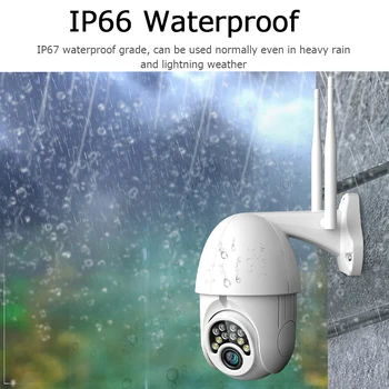1080P PTZ IP Kamera, Wifi Lauko vandeniui Speed Dome Belaidžio Saugumo kamerų Pan Tilt 4X Zoom IR Tinklo Stebėjimo kamerų