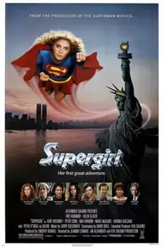SUPERGIRL veiksmo herojus HELEN SLATER new york ŠILKO PLAKATAS Dekoratyvinis dažymas 24x36inch