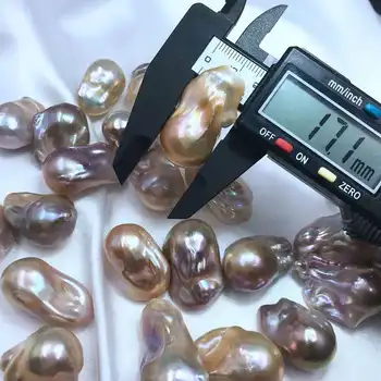 Netaisyklingos formos Gamtos Baroko Perlas zhuji didmeninė 15mm-16mm balta/rožinė/violetinė prarasti gėlo vandens perlai padaryti papuošalai