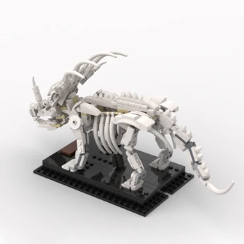 Blokai Juros periodo Era 3D Dinozaurų Fosilijos Skeletas Modelis Plytų Muziejus Švietimo 