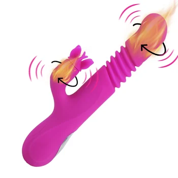 Sekso Žaislai Moterims, Šildymo Sukimosi Veržlus Dildo G Spot Vibratorius Moterų Masturbator Automatinio Mastelio Klitorio Stimuliatorius