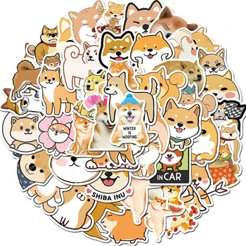 50PCS Japonijos Shiba Inu Šuo Gyvūnų Lipdukai Vaikams 