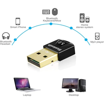 USB Bluetooth Adapteris 5.0 Bluetooth Dongle USB Adapteris 