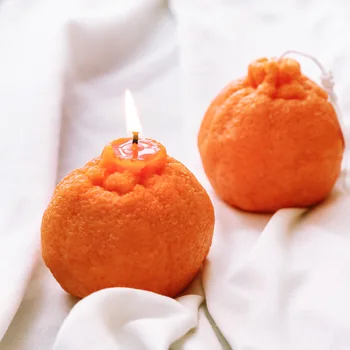 Aromaterapija Žvakės Pelėsių Negraži Apelsino 3D Oranžinė Žvakė Pelėsių Rankų darbo 