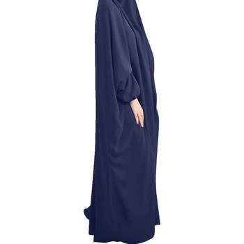 Eid Tradicinių Musulmonių Moterų Suknelė, Hijab Malda Drabužis Jilbab Abaja Ilgai Khimar Pilnas Draudimas Ramadanas Suknelė Abayas Islamo Drabužiai