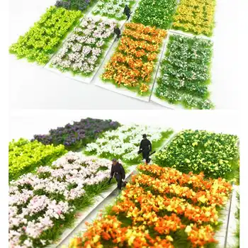 Gėlių Grupių Žolės kuokšteliai, paruošti Modelį, Pūkuota kuokšteliai, paruošti Statinio Dekoracijos Modelis 