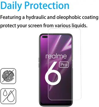 Dėl KOLEGA Realme 6 Pro Grūdintas Stiklas 9H 2.5 D Premium Screen Protector Filmas KOLEGA Realme X50 Pro Atveju