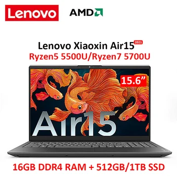 Lenovo xiaoxin oro nešiojamas 15 Naujų 2021 AMD Ryzen 7 5700U/Ryzen 5 5500U 16GB ram 512 GB SSD kamera Ultraslim nešiojamas kompiuteris