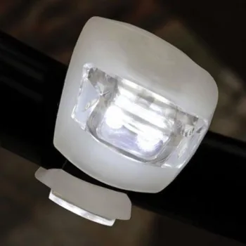 2 x LED, Dviračių Nuoma Dviračių Silikono Galvos Priekiniai Galiniai Varantys Saugos Šviesos Lempa, Rinkinys Itin Šviesus Vandeniui Bike accessories #30